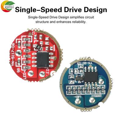 1-10pcs DC 3.7-4.2V Single-Speed Flashlight Driver Board Flashlight DIY Component Compatible with 6-15W LEDs 17/20mm