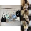 Versatile Street Style Crossbody Bag With Water Pattern And Dual-purpose Design
