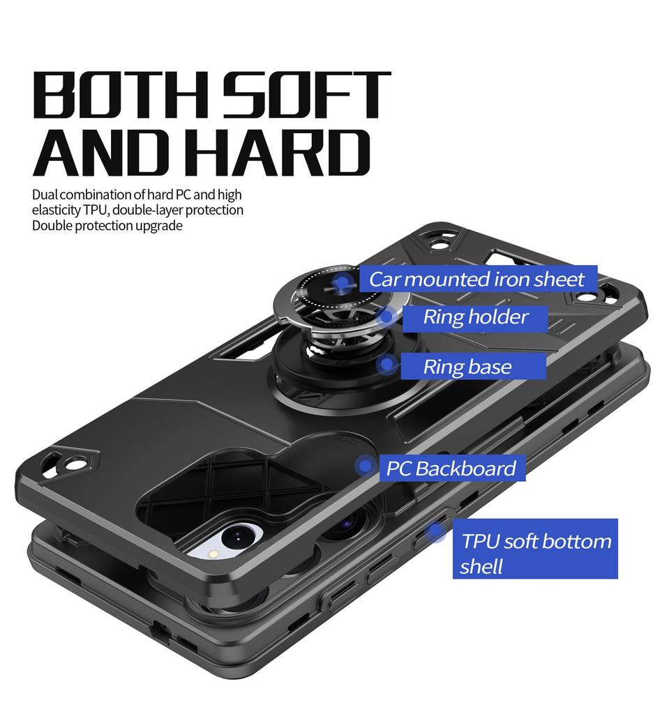 Für Samsung Galaxy S25 Ultra S25+ Hülle Für Samsung S25Plus S25Edge S25FE Panzer Stoßfest Ringständer Halter Schale Coque Fundas