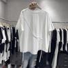 Designed Short-sleeved T-shirt Summer Loose Pure Cotton Irregular Tie Top