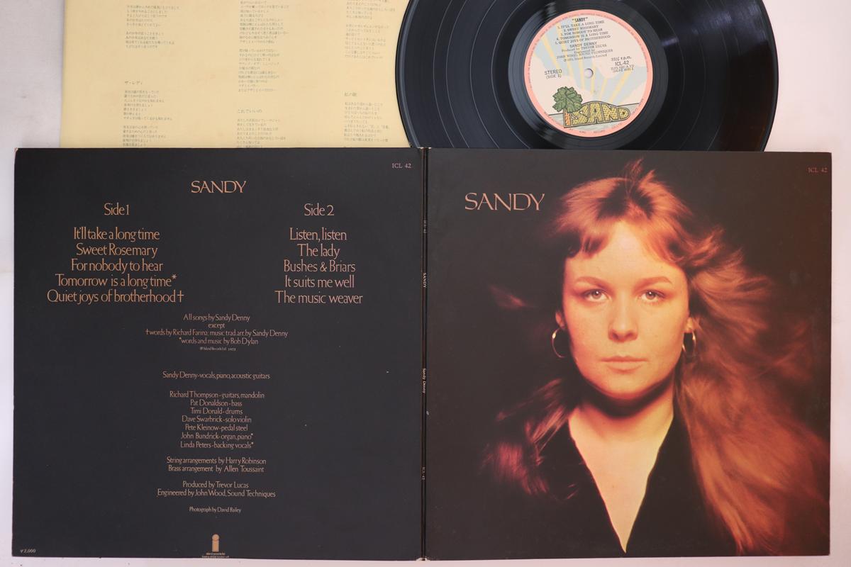 

LP Record SANDY DENNY - Sandy ICL42 KING 1972 Japan Rock Used