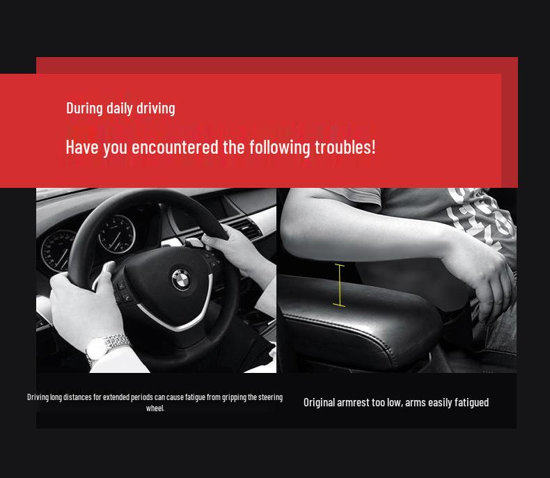 Universal Car Armrest Box Pads: 10-15cm Wide, All-Season Console Protection & Heightening