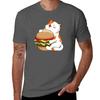 Cat Burger TShirt Unisexs graphic t shirts t shirts for Unisex pack white funny t shirts cotton TShirt
