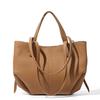 Top-Grain Cowhide Leather Large-Capacity Women's Tote Bag, Versatile Minimalist Smiley Face Handbag Bag Luxury Designer Wing Bag