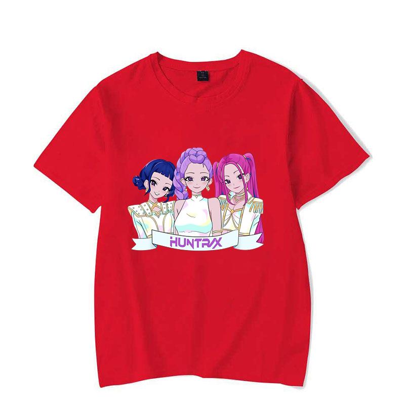 Funny K-Pop Demon Hunters Mira Rumi Zoey Printed Shirt Women's Men's Casual Personality T-shirt Unisex Summer Cute T-shirt Tops