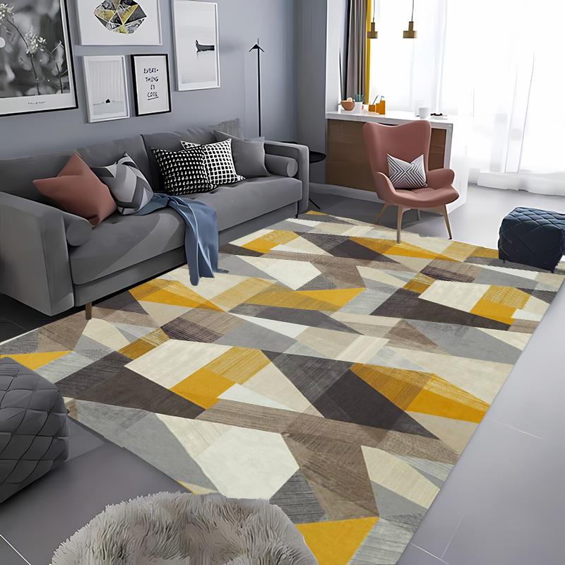 Creative Geometry Carpet for Living Room Bathroom Non Slip Mat Kitchen Balcony Doormats Bedroom Corridor Entrance Decorative Rug