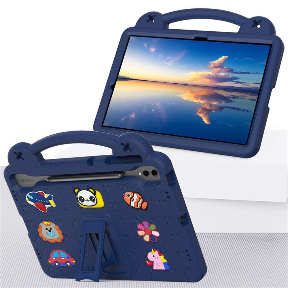 Coque antichoc pour enfants pour Samsung Galaxy Tab S7 S8 S9 S10 FE Plus 12,4" EVA Avec poignée support antichoc anti-chute Housse de tablette