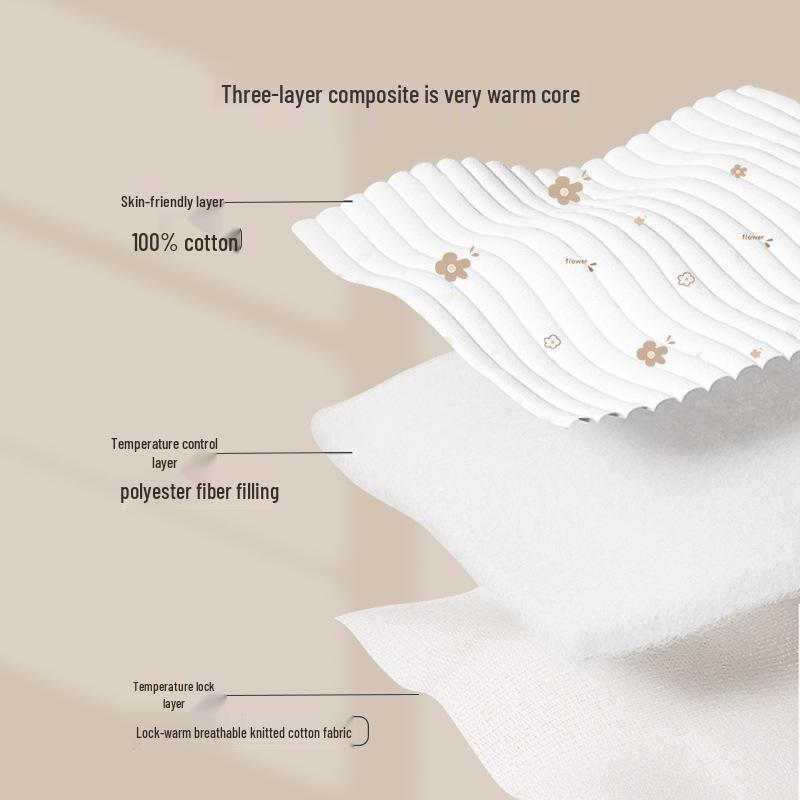 Rouxun Pure Cotton Patchwork Baby Crib Mattress Cover - All Seasons