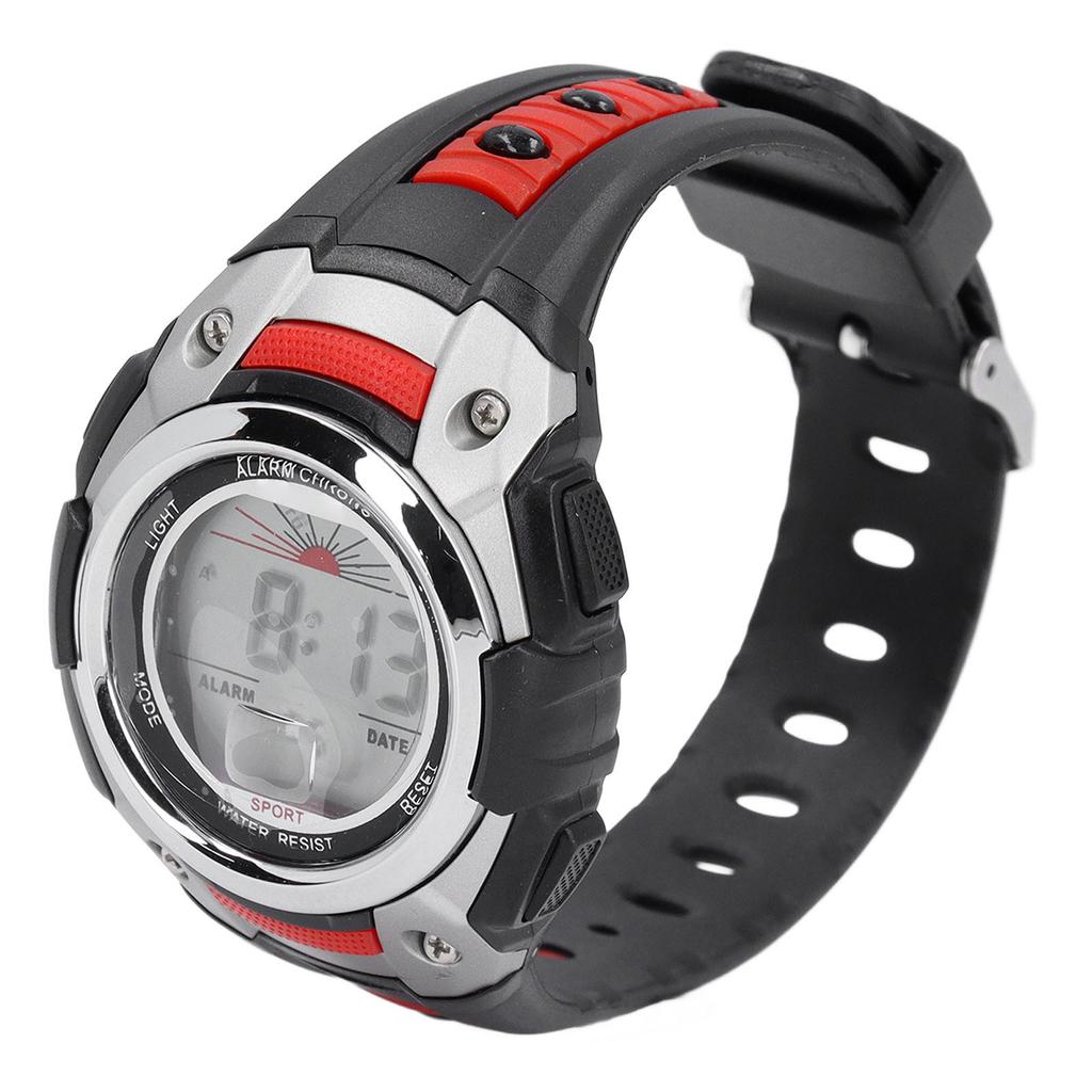 50m Waterproof Men Women Digital Watch LED Night Light Stopwatch Calendar Alarm 12Celsius24H Rubber Band Shockproof Watch