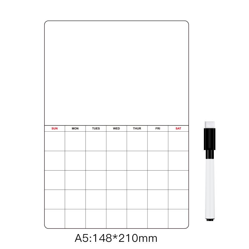 Magnetic Fridge Calendar Dry Erase Whiteboard Planner Magnetic Notepad For Refrigerator