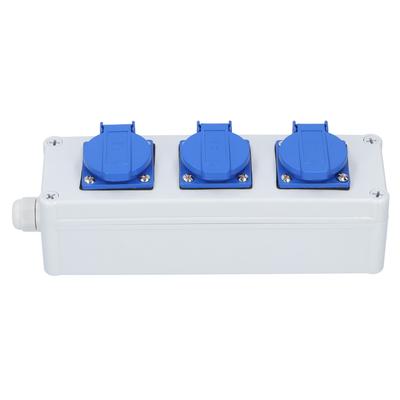 Outdoor Waterproof Socket Box with Switch Wall Power Rainproof Protection Electrical Outlets3 Position Socket Box