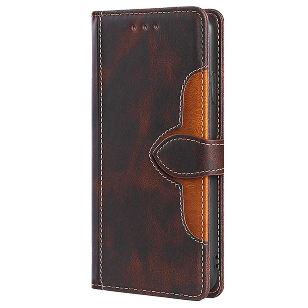 For Vivo V50 5G Case Leather Wallet Phone Cover with Straw Hat Magnetic Clasp