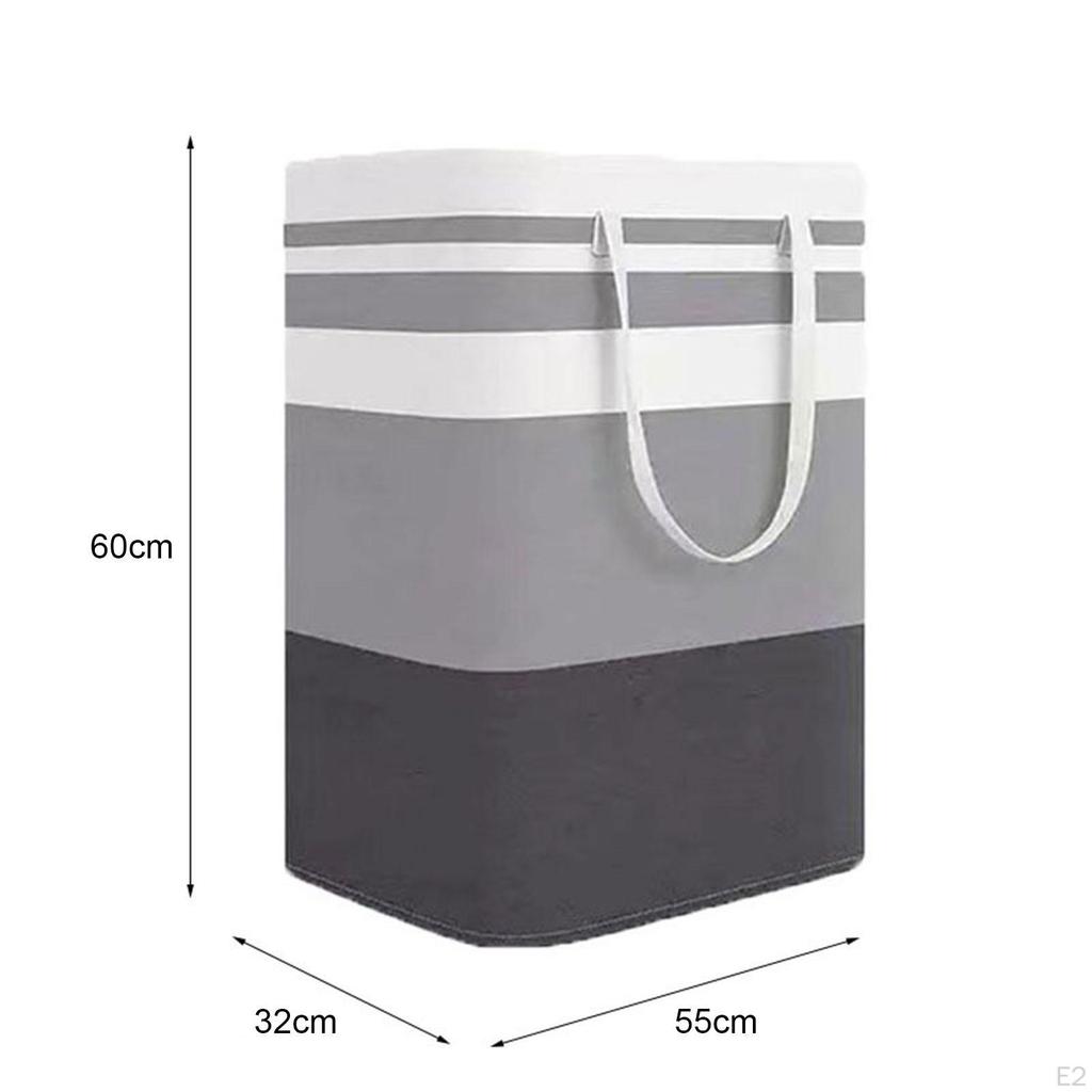 Laundry Basket,Laundry Hamper Nursery Foldable Versatile Gray Organizer for Dorm Home Living