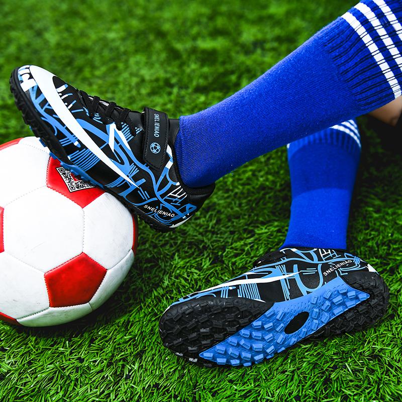 30-37 Cheap Kids Soccer Shoes Short Nails TF Long Nails Velcro AG Artificial Turf Training Youth Soccer Shoes