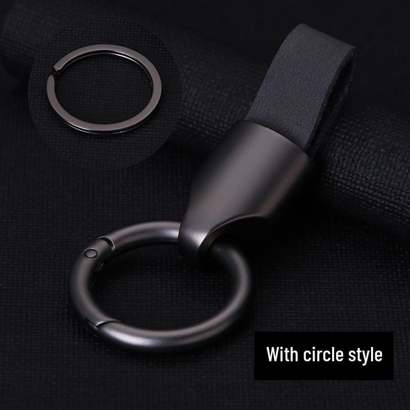High-End Minimalist Suede Car Keychain Pendant for Men & Women
