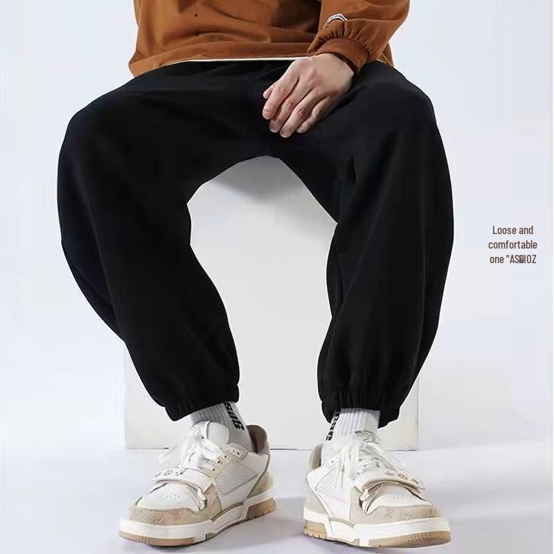 Men's Summer Lightweight Jogger Pants - Trendy Nine-Point Knit Sweatpants