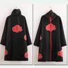 Naruto Akatsuki Red Cloud Cloak - Uchiha Itachi, Sasuke & Fourth Hokage Minato Cosplay Costume