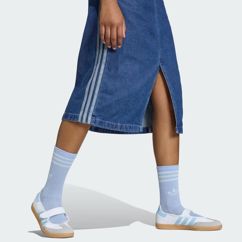adidas Originals Striped Mid-Rise Skirt Kids Skirts KE2851