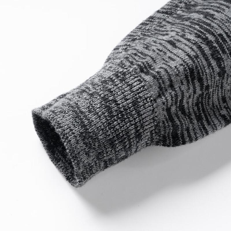 Jeep Men's Winter Round Neck Thermal Knit Sweater