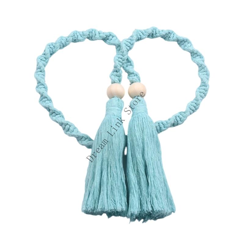 Curtain Tiebacks Rope,Decorative Handmade Tie Backs Curtain Holdbacks Holders Cord for Window Drapes Outdoor Indoor
