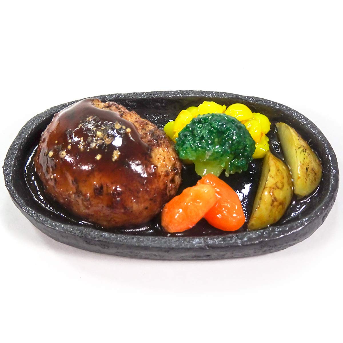 

stomach will rumble every time you look at Iron Plate Hamburger Food Sample Magnet Gift 281M Coconut Accessories [Your it] - Cute, Funny, Souvenir, чёрный