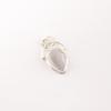 Selenite Gemstone 925 Solid Silver Jewelry Handmade White Stone Chain Pendant PP-56-38
