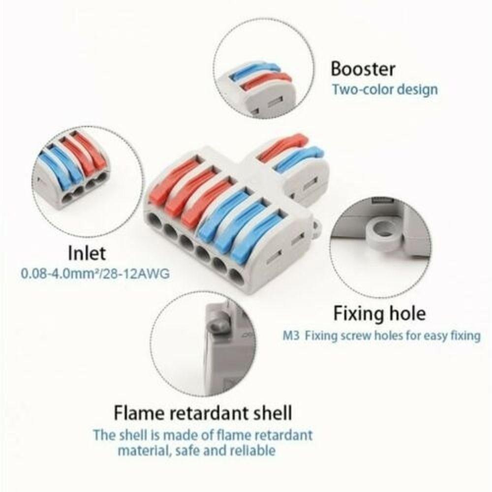 Quality Universal Reusable Electrical Connectors Quick Wire Connector Terminal Block Terminal Cable
