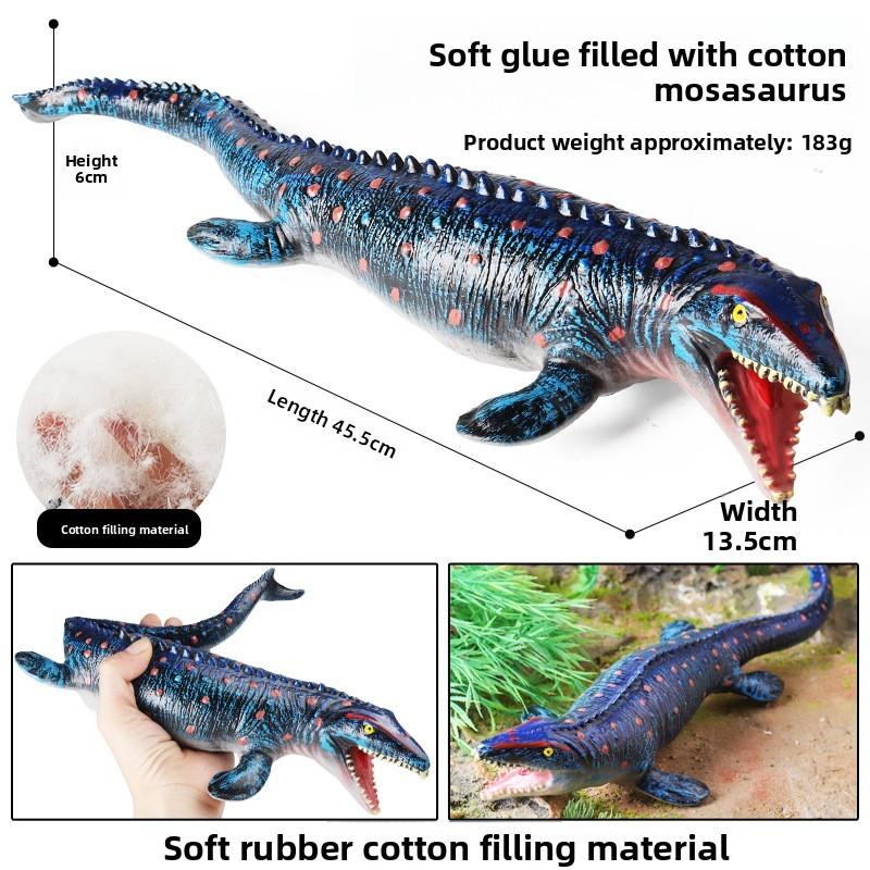 Figurine Mosasaurus Dinosaur With Movable Mouth For Kids Educational Gift And