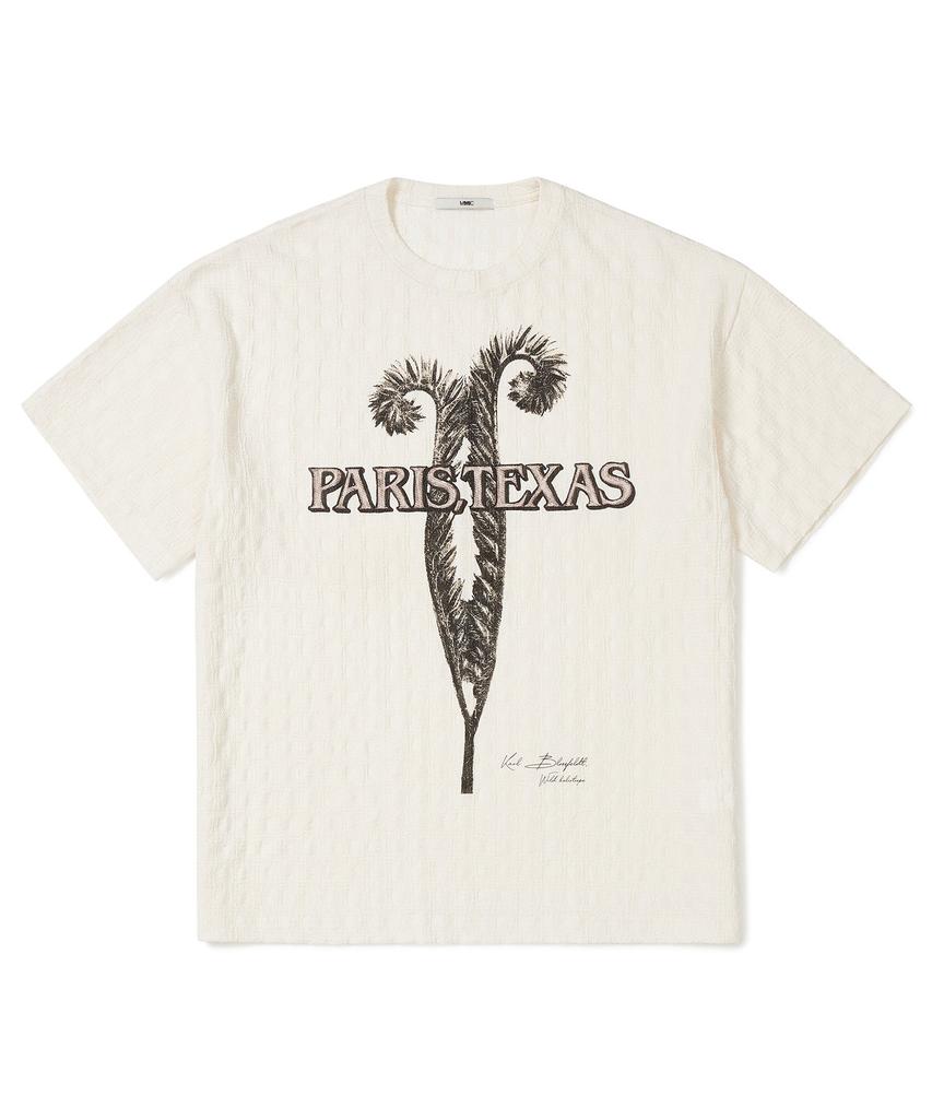 Mmic Vent Tee Eco Print Poly Jacquard Creora_Ivory