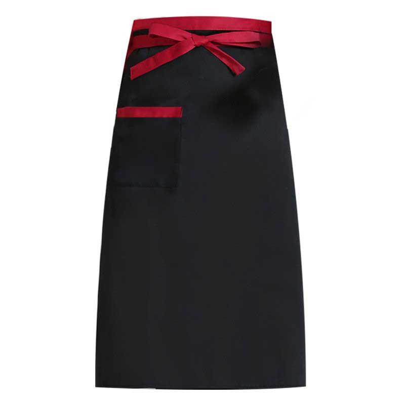 1pcs Chef's Apron Half-length Neck-hanging El Cooking Restaurant Restaurant Coffee Bar Waiter Work Apron Unisex Striped Apron