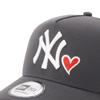 New Era Mesh Cap MLB ONSPOTZ Exclusive NY Dark Graphite FREE 9Forty Trucker With Heart Mlb New York Yankees 9FORTYA-FRAME A-Frame