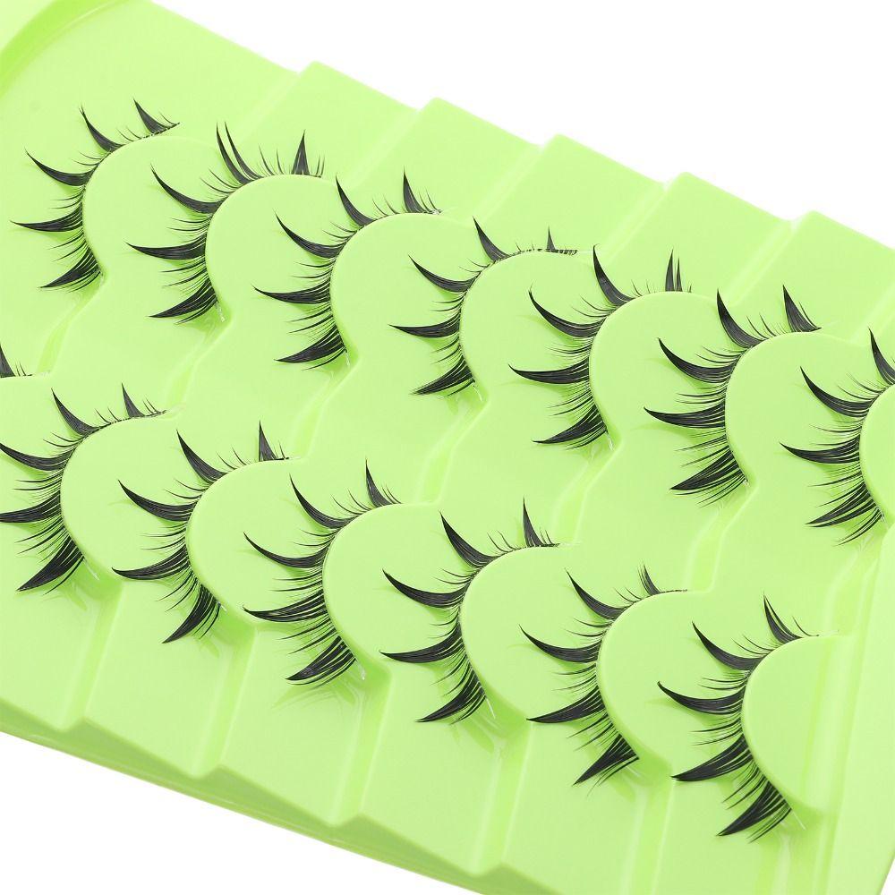 7 Pairs Faux Mink Manga Anime Lashes Japanese Cosplay Fake Eyelashes Extensions  for Women Girls