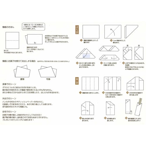 Kamiiso Japanese Washi Kaishi, BiMONDE Style, Set of 2 Kaishi (Birdcage and Rose, Antique Cameo and Perfume Bottle), 20 Sheets X 3