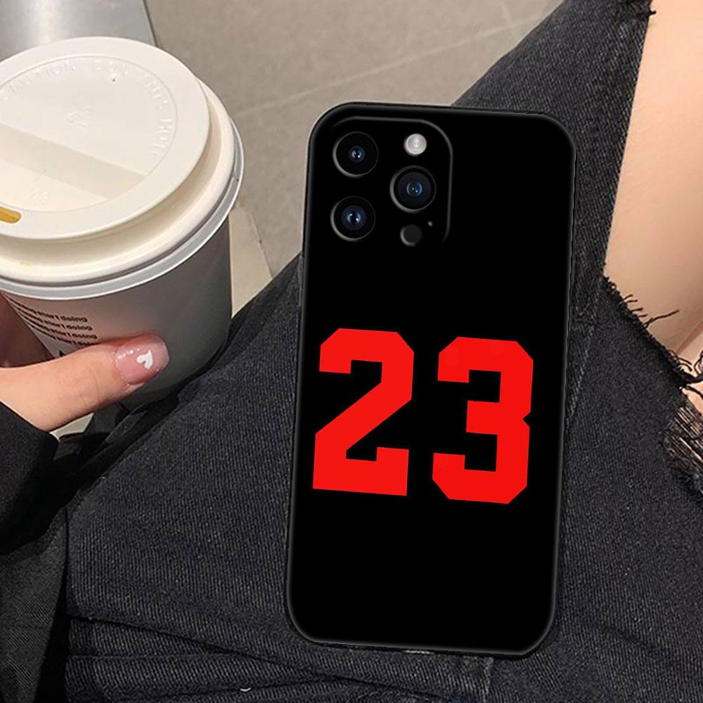 

Basketball Number 23 Cover Phone Case For iphone Apple 17 AIR 16E 16 15 14 13 12 11 Pro XR Max 8 7 Plus TPU Case Funda Shell IPHONE17PROMAX