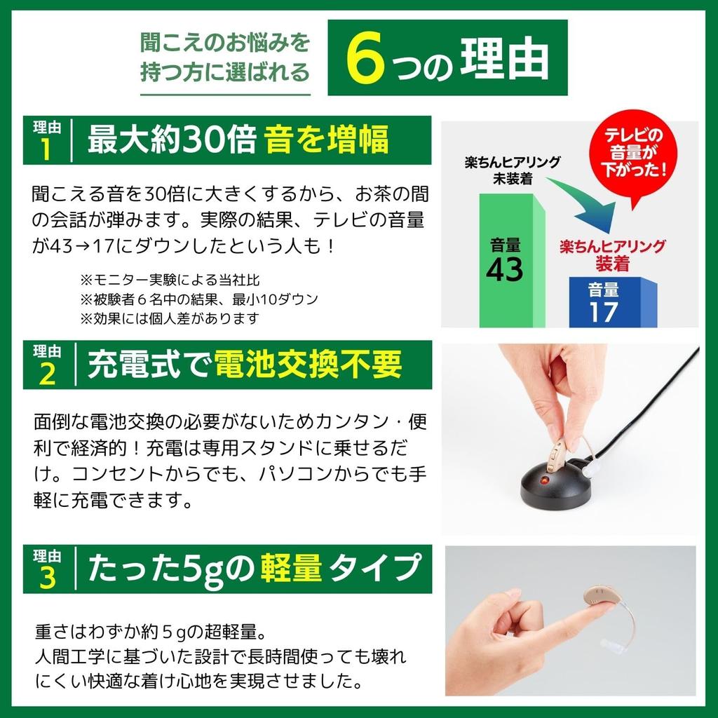 Official Shop Japan Comfortable Hearing Black Includes 2 Dedicated Rechargeable Ear Discreet 4 Volume Easy Great Gift for Respect for the Aged Day
