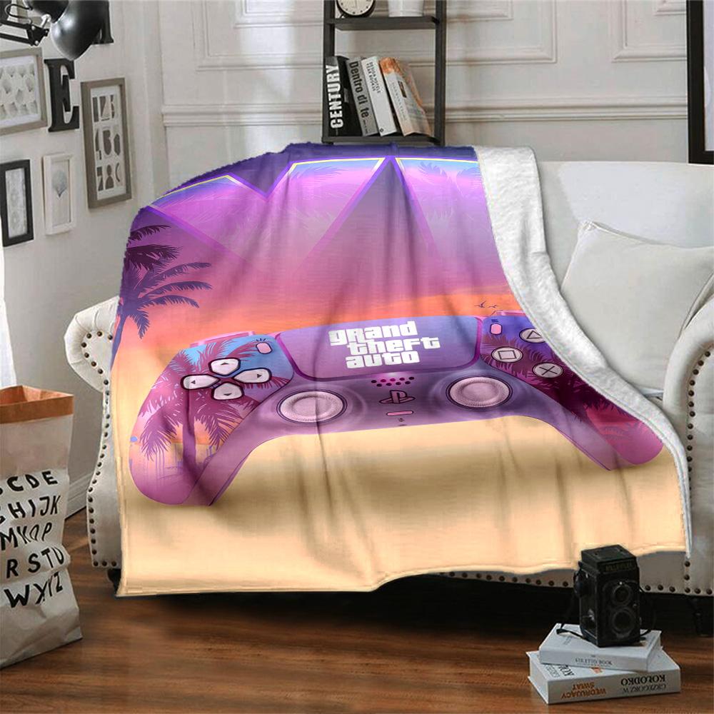 Gta Blanket Comfortable Perfect for Chair Livingroom Picnics for All Seasons Warmthful Decor Birthday Christmas Gift Blanket