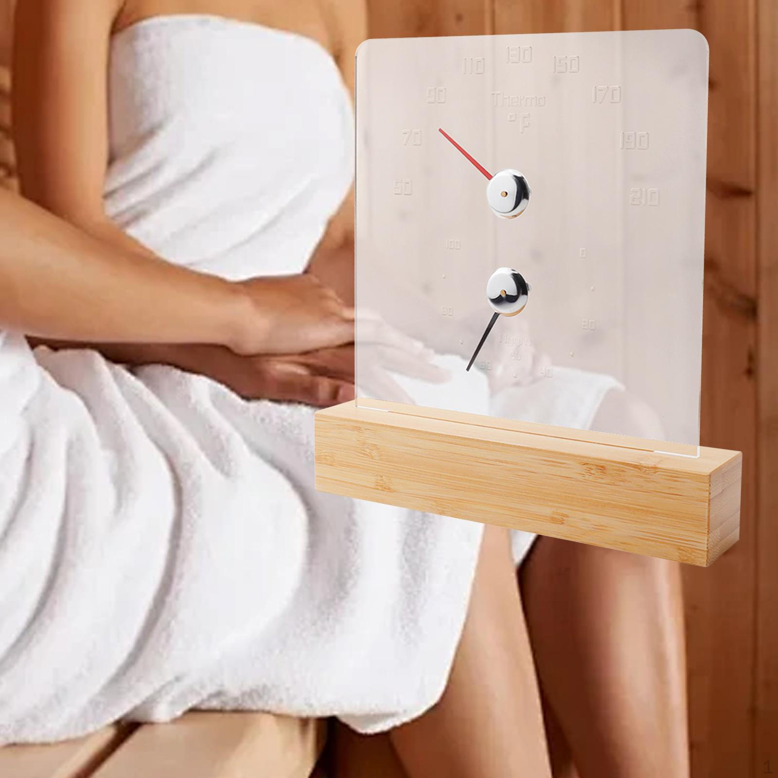 

Premium Sauna Room Thermometer Hygrometer - Professional Indoor Climate Fahrenheit Display