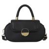 New contrasting color handbag women's bag 2025 new fashion retro saddle bag versatile casual shoulder messenger bag bag