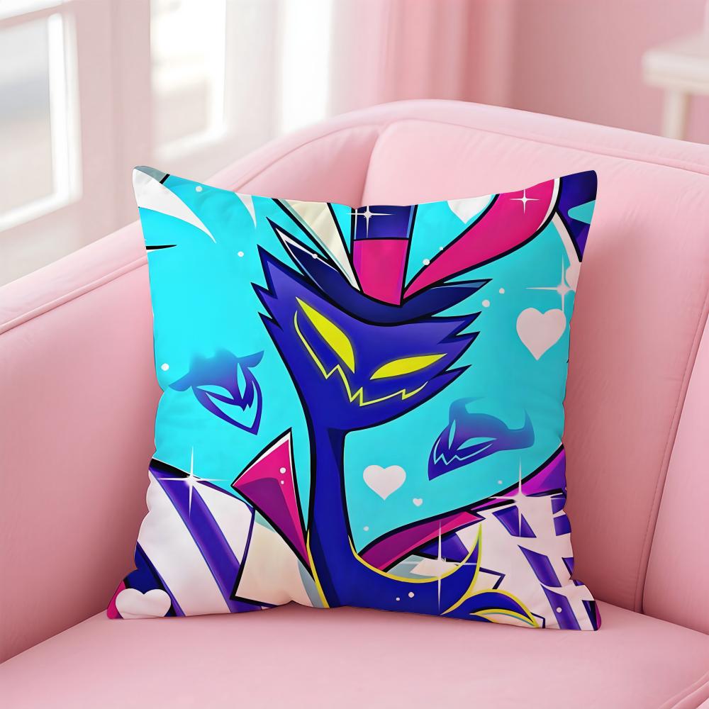 Helluva Boss Anime Cool Cute Hb Cushion Cover Comfortable Reversible Pillow Cover Ideal For Car Sofa Bedroom & Beyond
