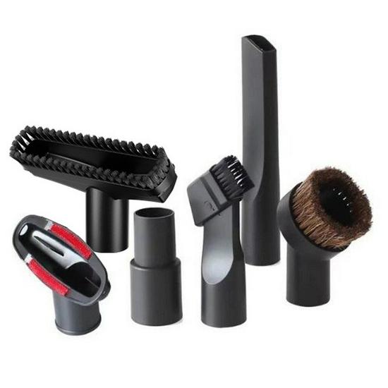 Philips Midea Vacuum Cleaner Accessory Set: 32mm PP Suction Head & 2-in-1 Round Brush (6-Piece).