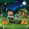 New Hayao Miyazaki Anime Cartoon Themed Item Meet Light And Warm Desktop Ornaments With Light Birthday Gift Blind Box Toy