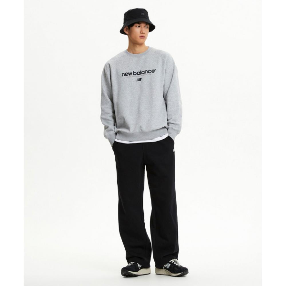 New Balance Nbmle41043 Uni Ess Classic Brushed Wide Pants  Black 