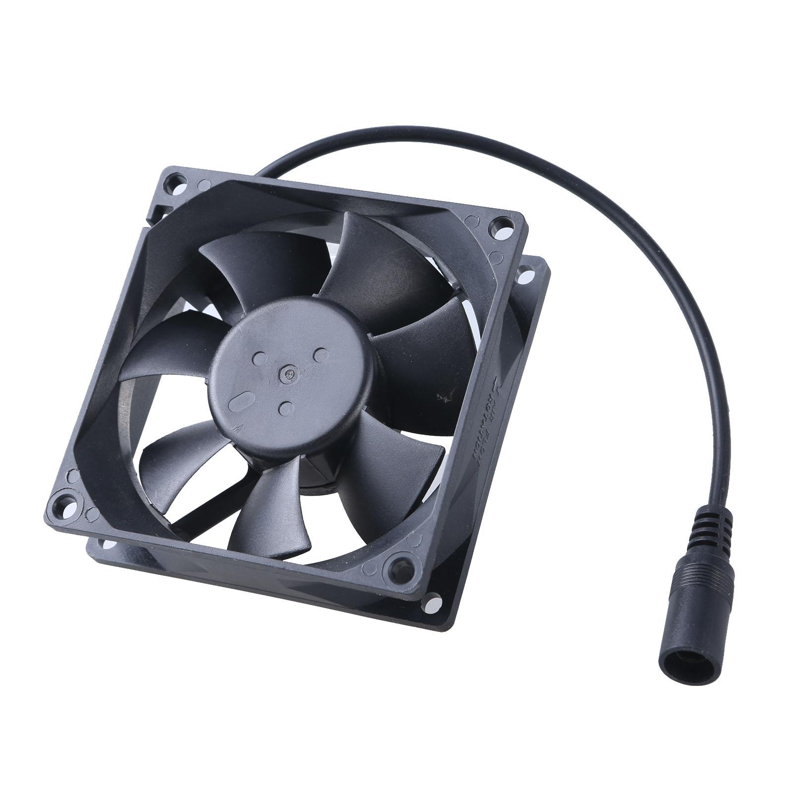 

8025 12V Бесщеточный Охлаждающий Вентилятор 80ммx25мм Вентилятор Охлаждения на Подшипнике Скольжения Охлаждение Вентиляция Вытяжка Разъем 5.5x2.1мм