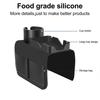 Silicone Sofa Armrest Cup Holder Tray, Sofa Armrest Organizer Bag, Large Capacity Storage for Remote Control & Drinks