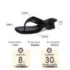 Thick-heeled flip-flops in the spring and summer of 2025, white and cool slippers, large-size sandals, women's tide pinch feet trend