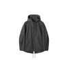 Gray Hood Zip Fish Tail Jacket Cwuam25313gyd