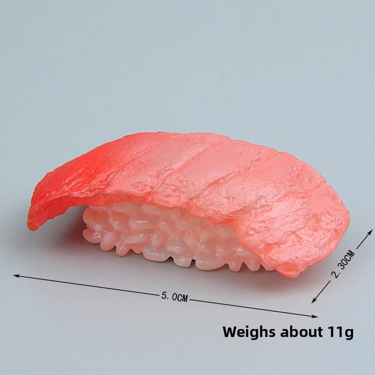 Simulated Shrimp Sweet Salmon Sushi Magnetic Refrigerator Decoration Accessory
