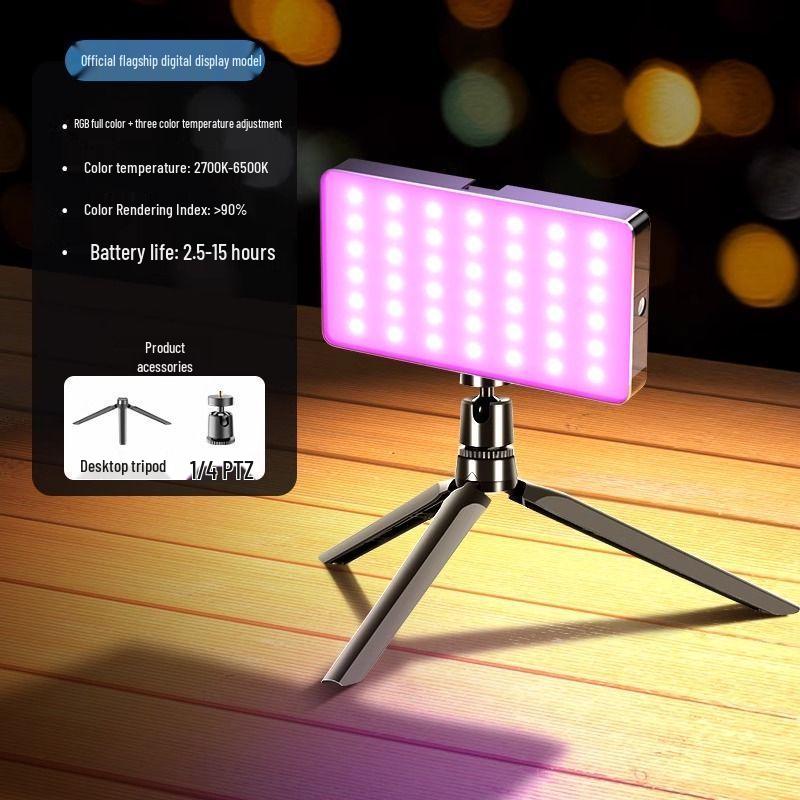 Portable Fill Light Camera for Photography & Streaming - Mini Selfie Beauty Device