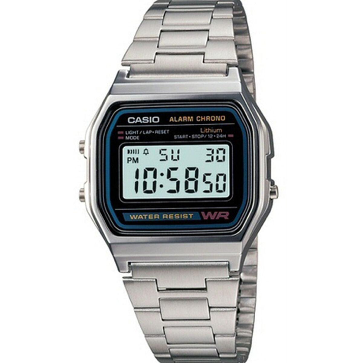 

Casio A158 Черные Серебряные мужские часы (Ø 33 мм) TU прозрачный