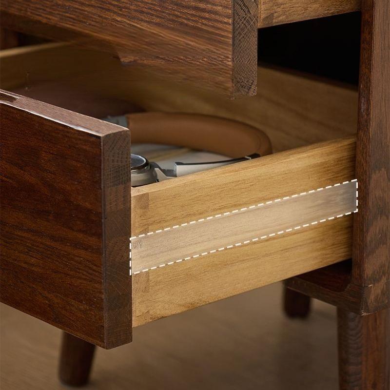 Wooden Bedside Tables Vintage Nightstands Luxury Bedroom Nightstand Aesthetic Side Bed Table with Drawers Storage Furniture